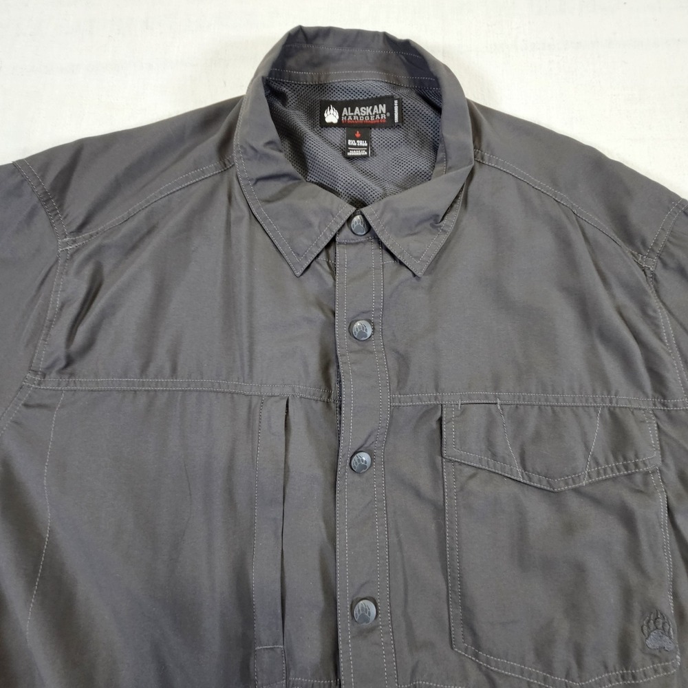 Alaskan Hardgear Tech Shirt Mens 2XL Gray Hiking Fishing Outdoor Long Sleeve - Picture 4 of 12